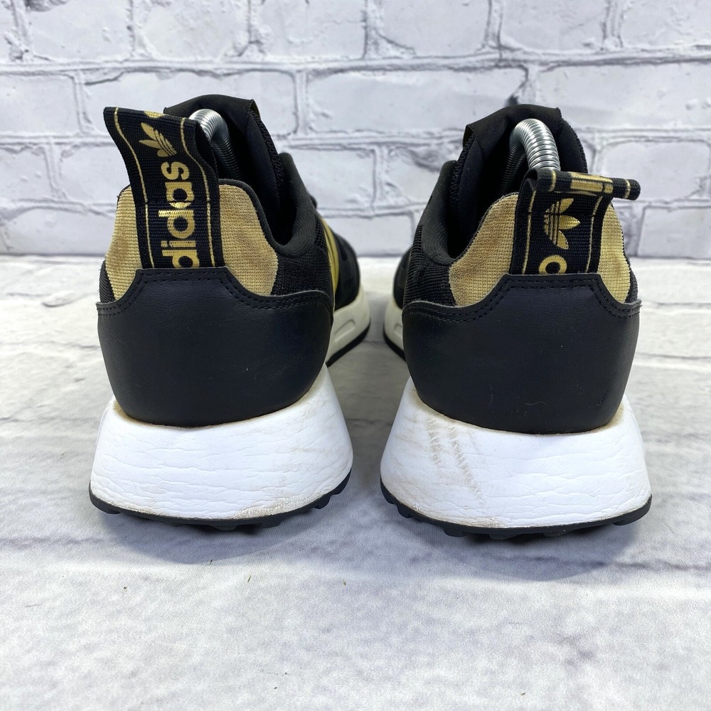 Adidas Originals Multix J Athletic Shoes Men's Size 7 Black Gold Metallic Q47130 - Picture 7 of 10